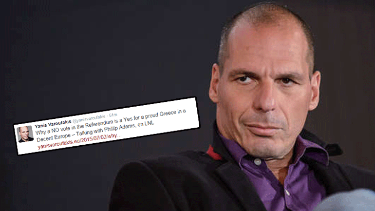 Βαρουφάκης: Γιατί το «όχι» είναι «ναι» για μια περήφανη Ελλάδα